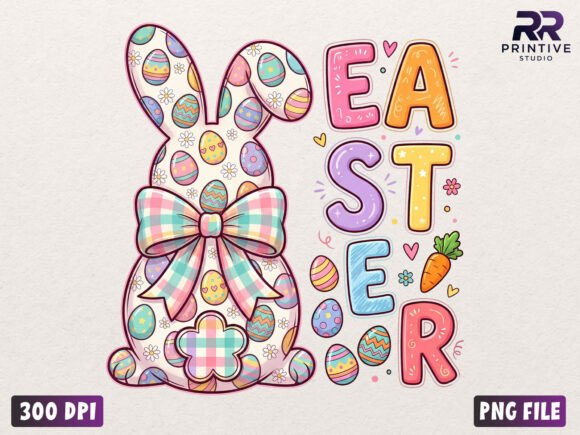 Download Cute Easter Bunny Letters PNG - Premium Resources
