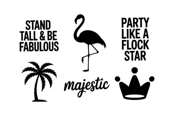 Download Majestic Flamingo &amp; Tropical Icon Set - Tropical icon set Collection